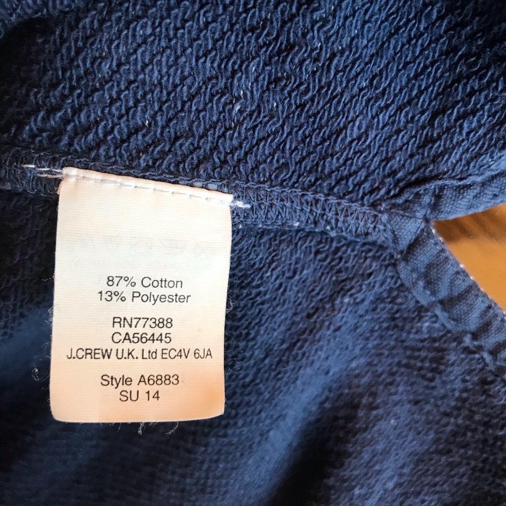 J Crew heather navy sweatshirt - Picture 7 of 8